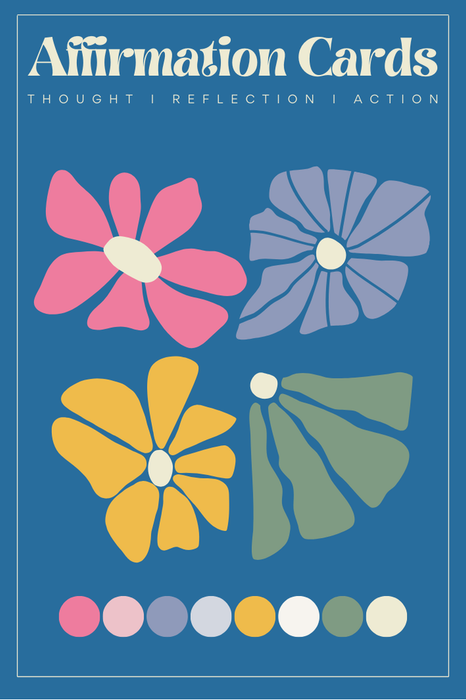 Thoughts, Reflection & Action Affirmation Cards - Set of 30 Cards