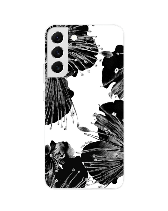 Hey Casey! Black Floral Phone Case for iPhone Samsung Huawei