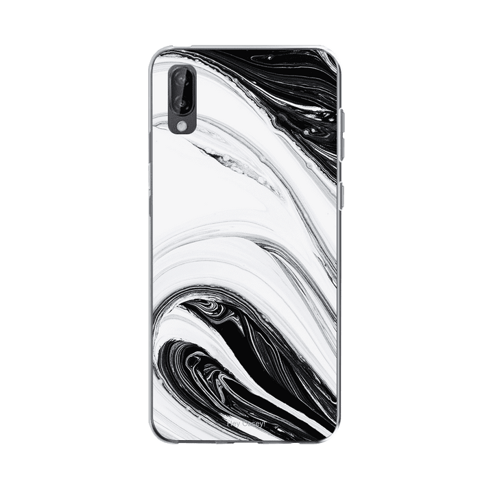 Hey Casey! Black Swirl Phone Case for iPhone Samsung Huawei