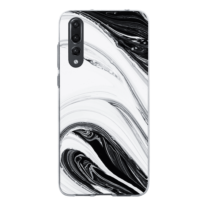 Hey Casey! Black Swirl Phone Case for iPhone Samsung Huawei