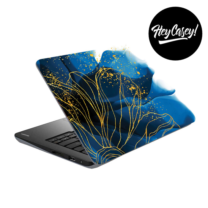 vinyl laptop skin with an ink design