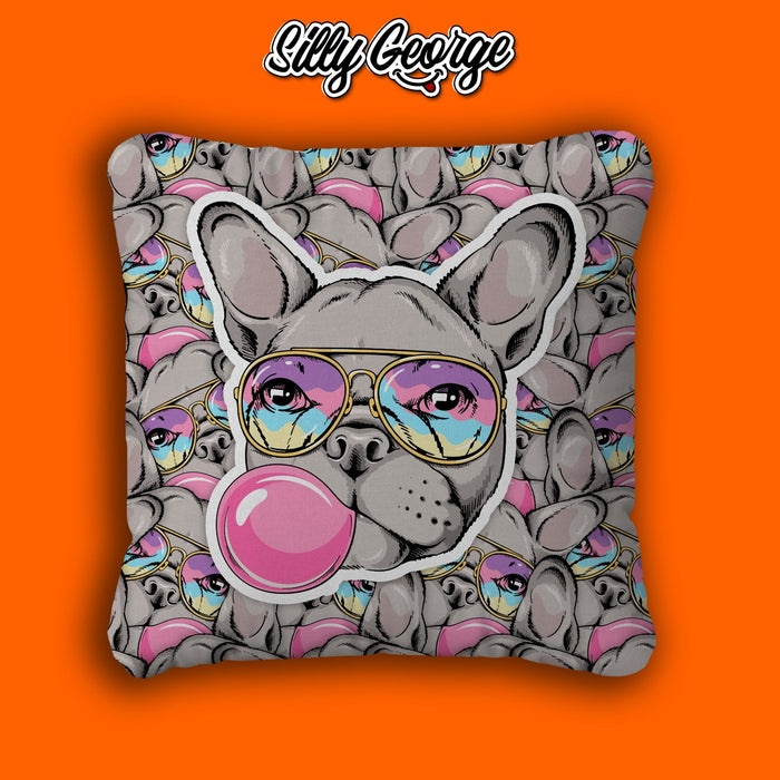 70s dog cushion