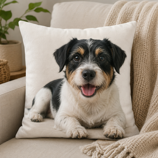 Custom Photo Cushion of Your Favourite Pet, Face or Moment (25cm & 40cm)