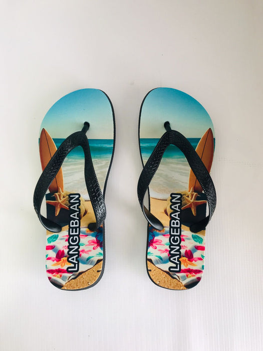 Sunset Surf Flip Flops