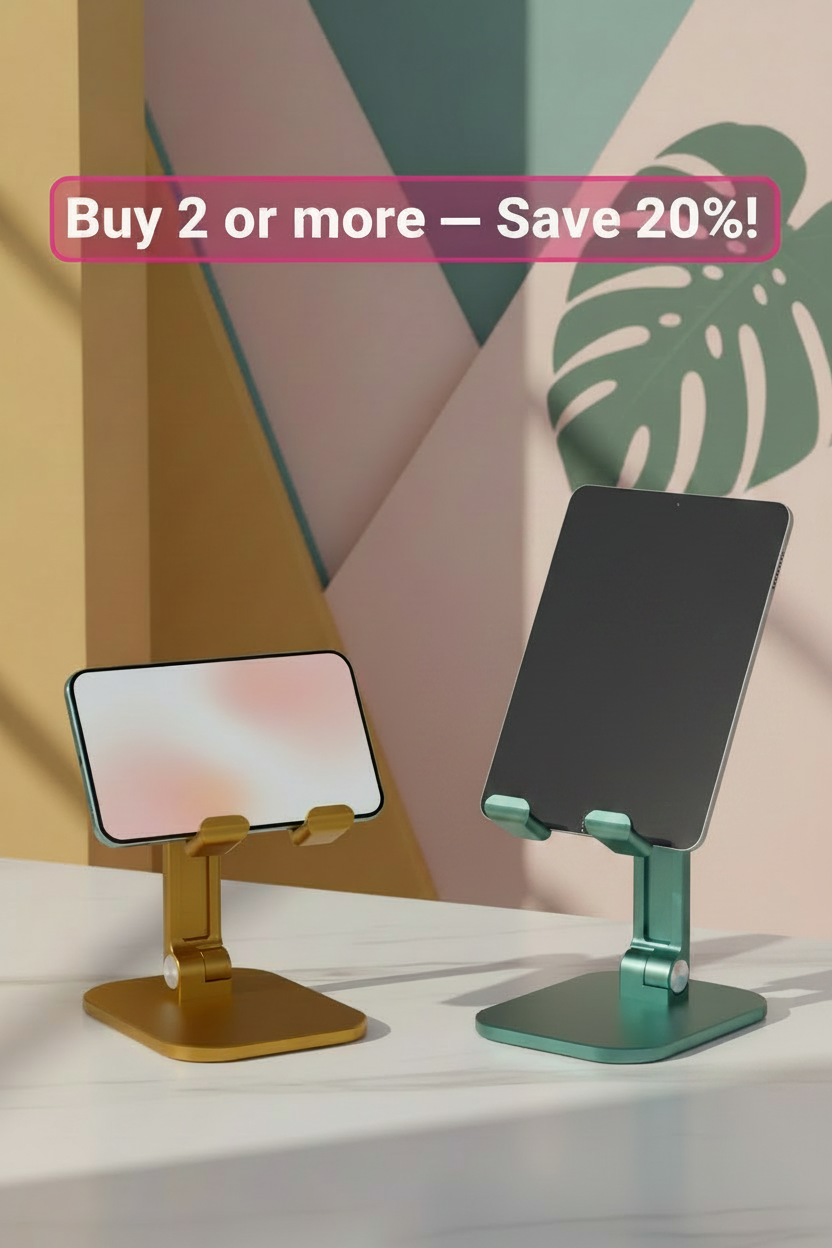 Tablet in holder hooks — 20% off promo