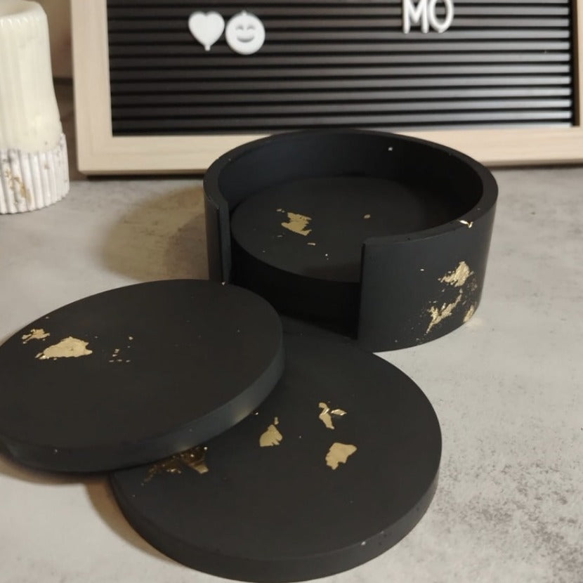 Coaster Set With Holder | Lucence by Mo