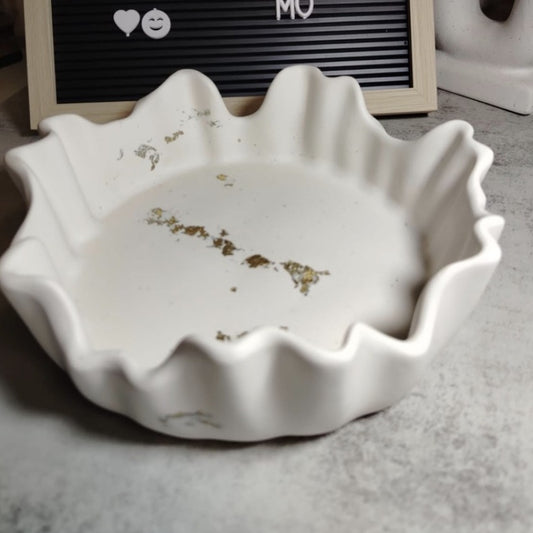 Asymmetric Rippled Large Bowl | Lucence by Mo