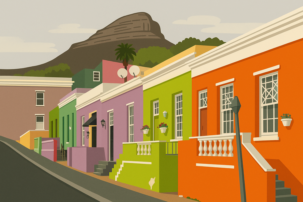 Bo-Kaap Scene Pillow – A Celebration of Colour & Culture
