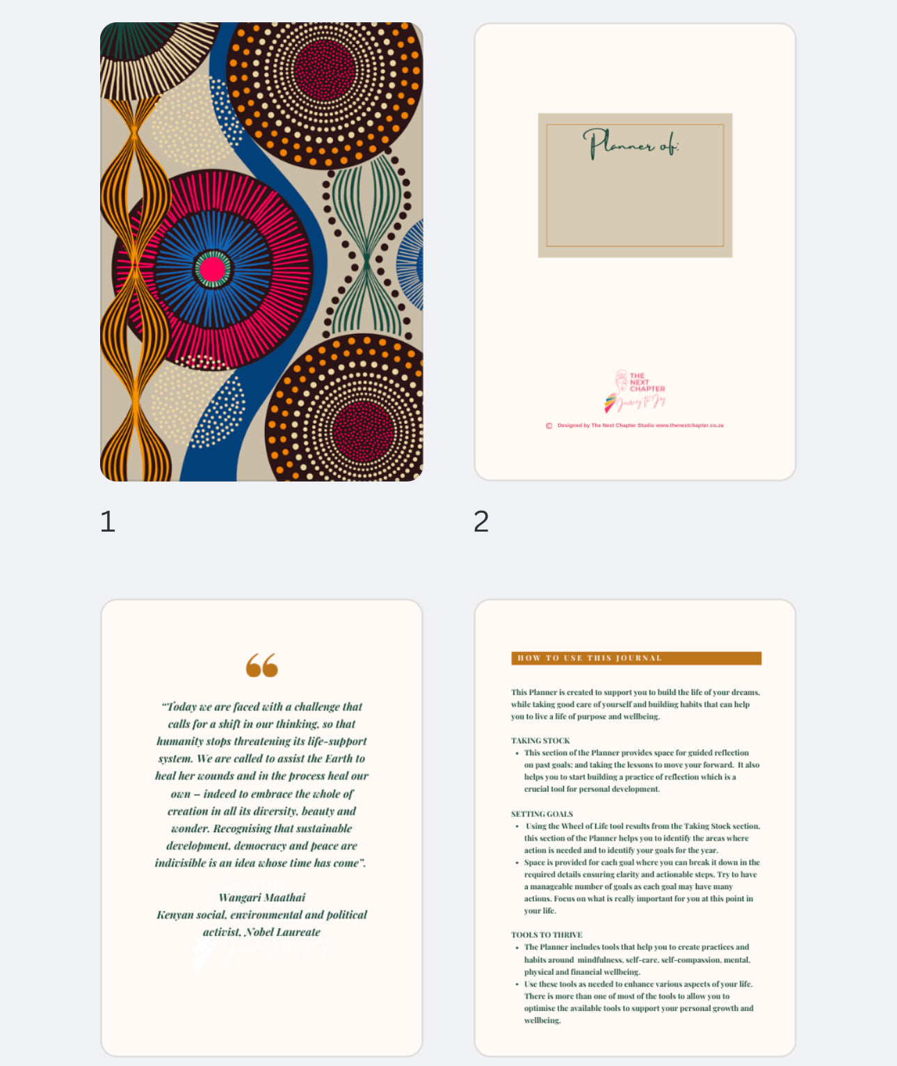 Annual Planner and Notebook Bundle
