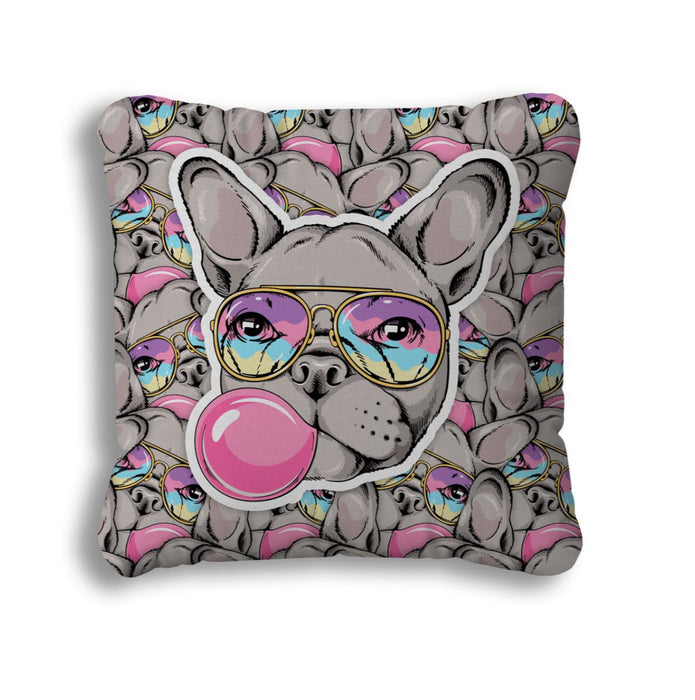 Sticker-Style Printed Pillow – Fun Pop Art Pillow (Custom Option Available!)