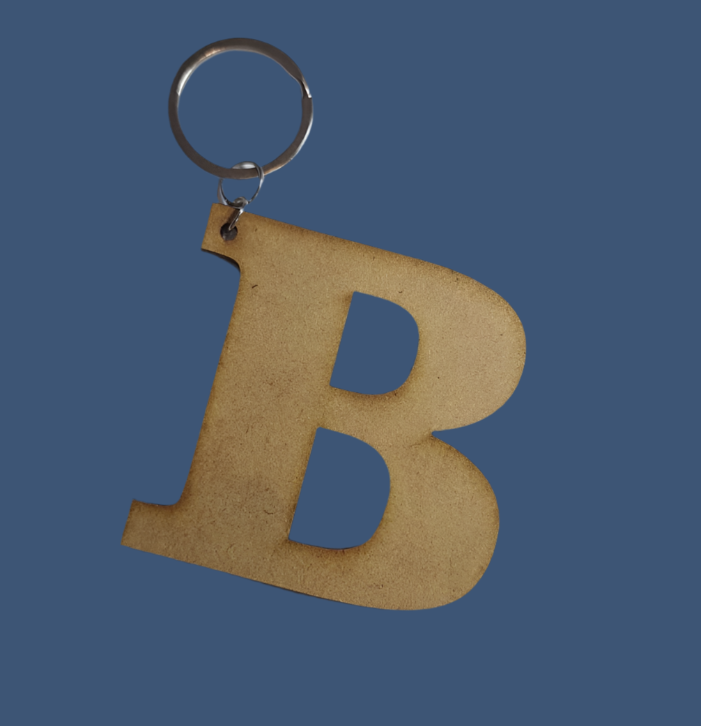 Hand Painted Letter Keyring