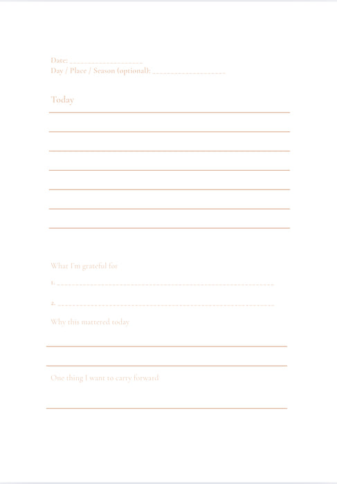 I am Grateful - A Reflection Diary 2026