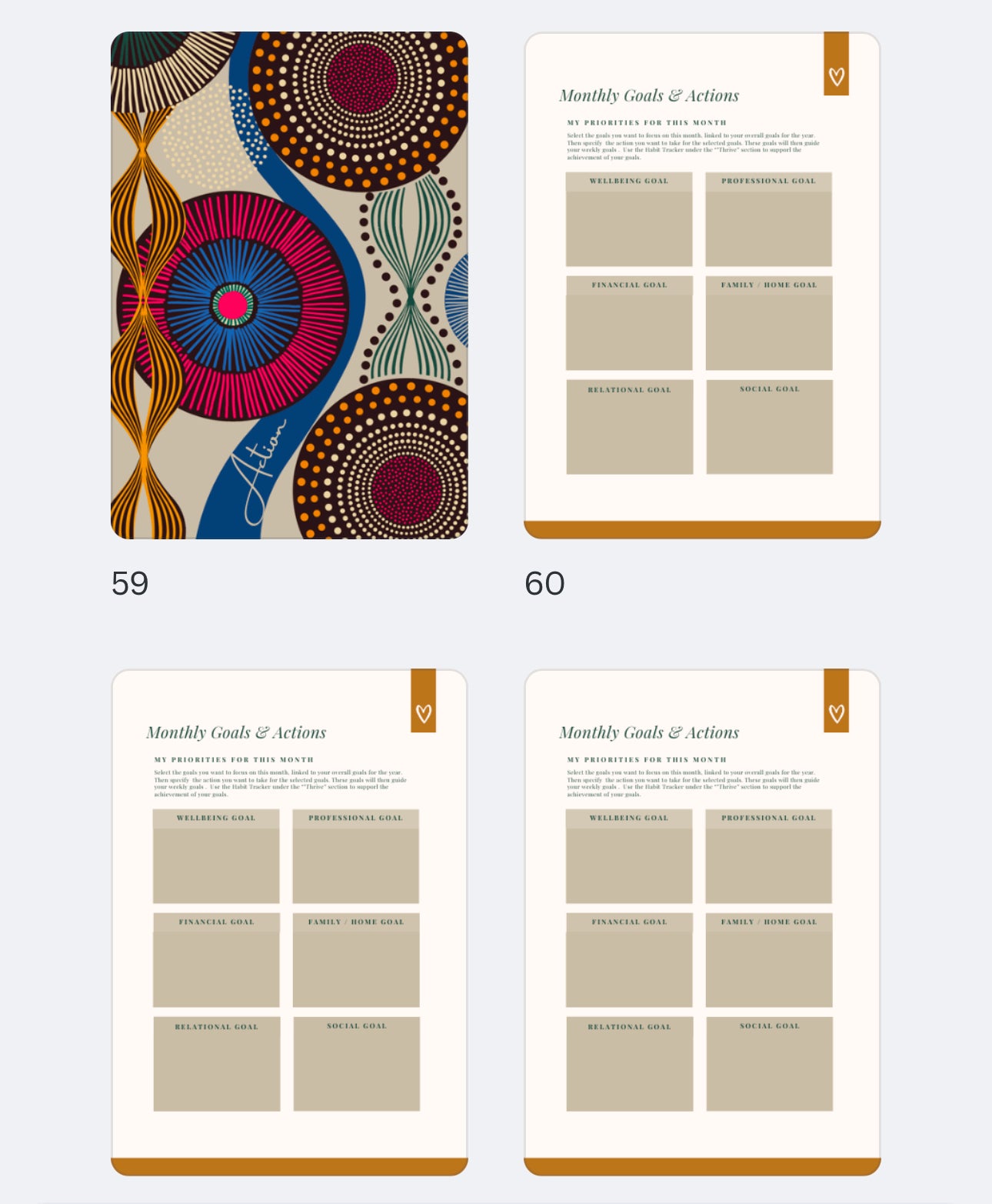 2025 A5 PLANNER & WELLBEING JOURNAL