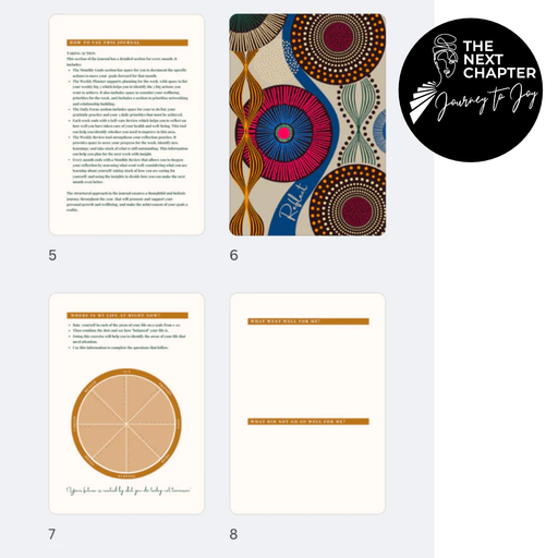 A sample from The Next Chapter notebook and planner