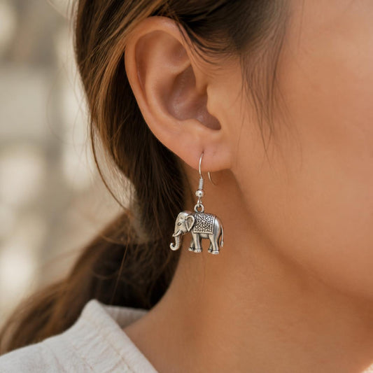 Silver Charm Drop Earrings I Sam's Beaded Jewellery