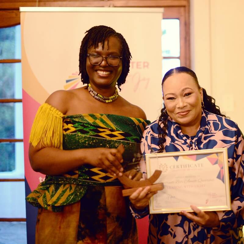 Gertrude Bibi Annoh-Quarshie receives a Next Chapter Gratitude Award