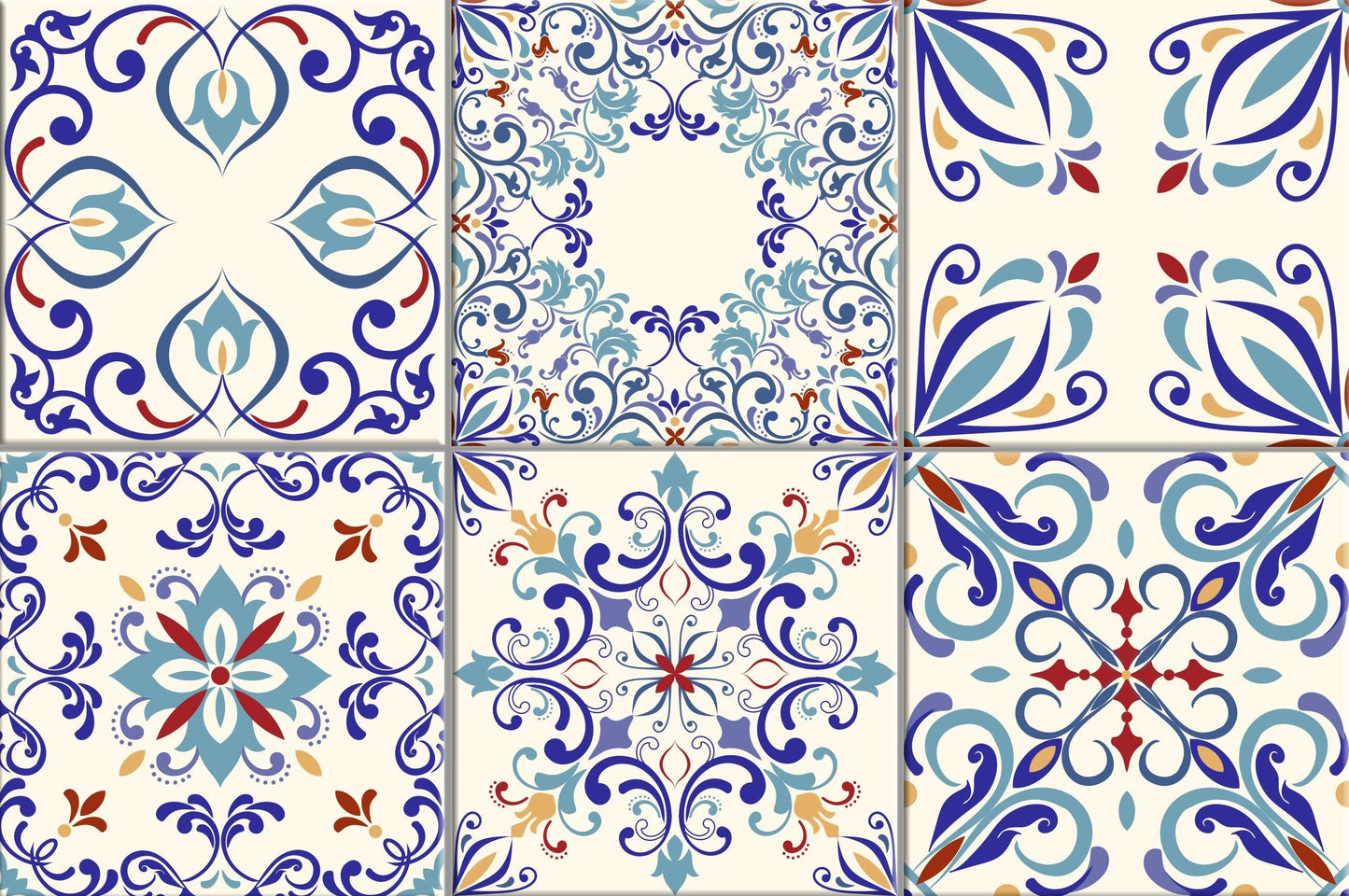 Tilevera Blue Teal Tile decals