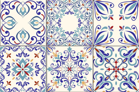 Tilevera Blue Teal Tile decals