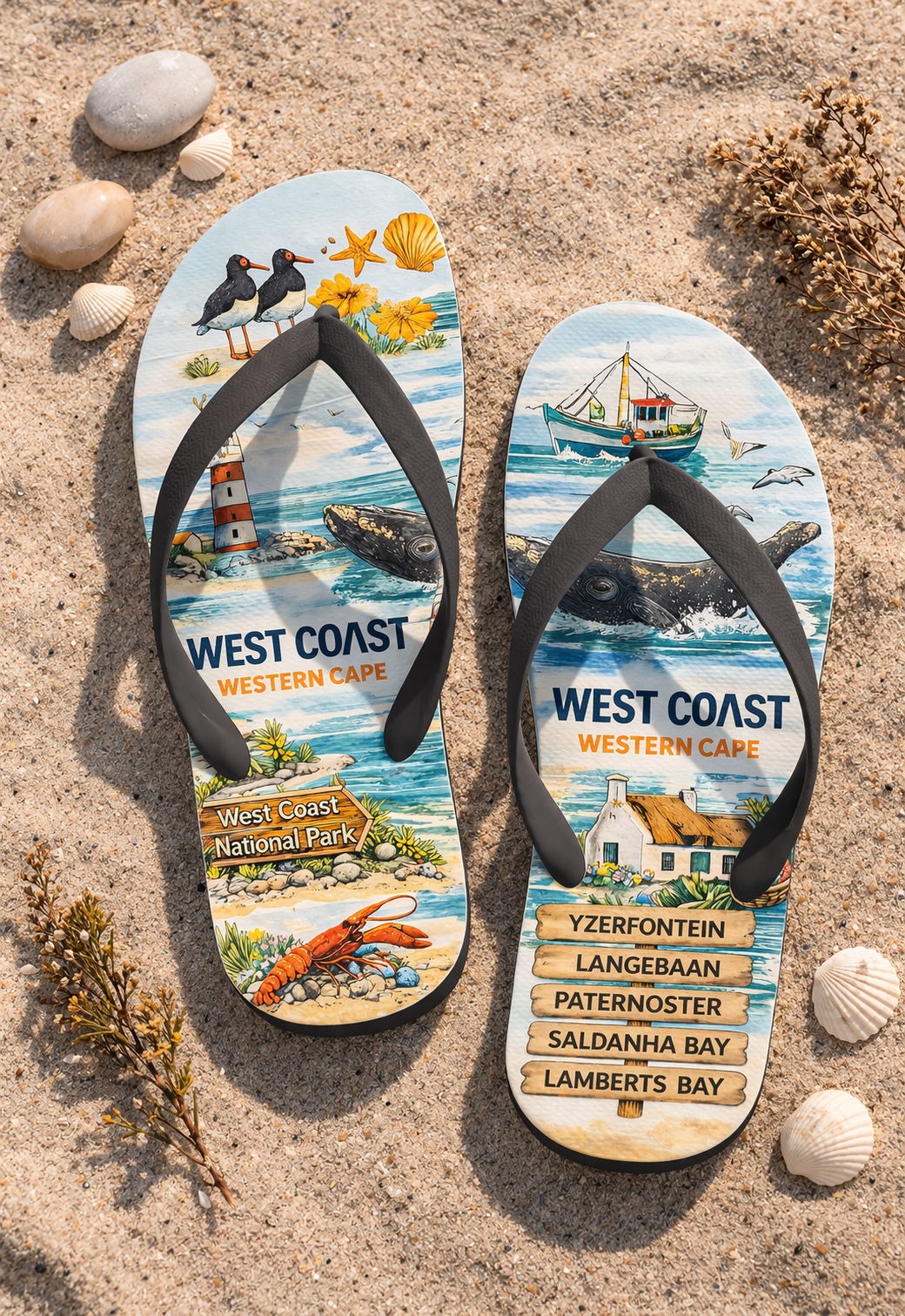 West Coast Collection Flip Flops | Made on the West Coast, South Africa