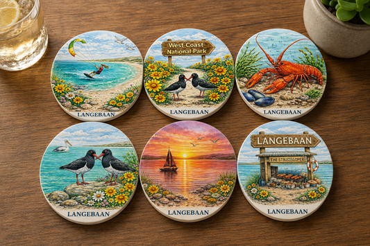 West Coast Collection  :  Set of 6 Langebaan Coasters
