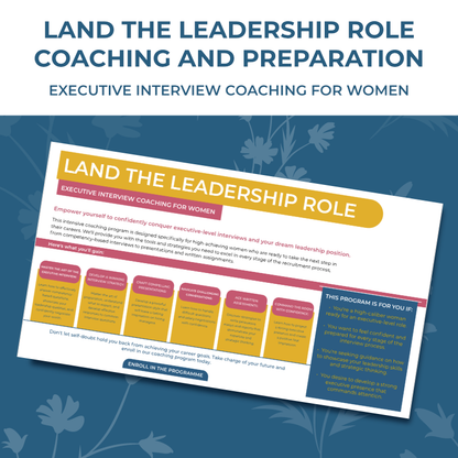 Executive Interview Coaching for Women