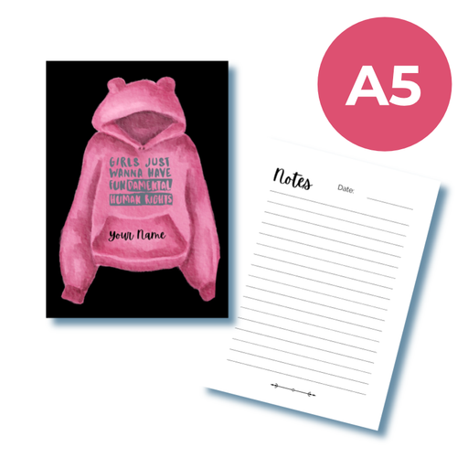 Girls just wanna have fundamental rights a5 notebook