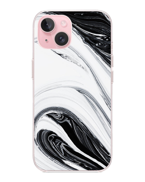 Hey Casey! Black Swirl Phone Case for iPhone Samsung Huawei