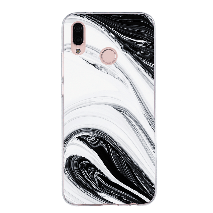 Hey Casey! Black Swirl Phone Case for iPhone Samsung Huawei