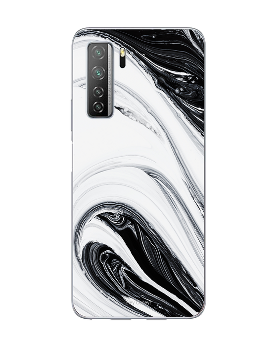 Hey Casey! Black Swirl Phone Case for iPhone Samsung Huawei