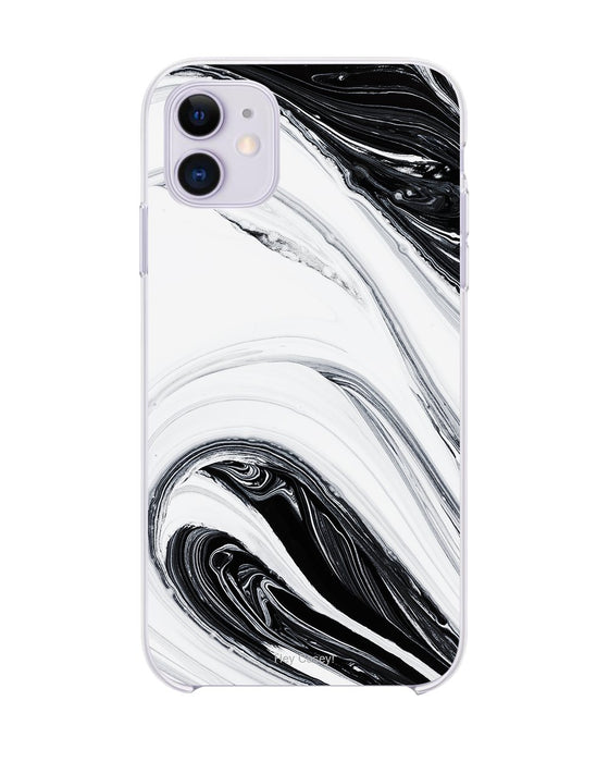 Hey Casey! Black Swirl Phone Case for iPhone Samsung Huawei