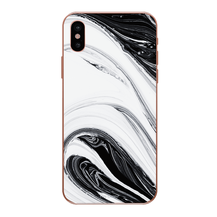 Hey Casey! Black Swirl Phone Case for iPhone Samsung Huawei
