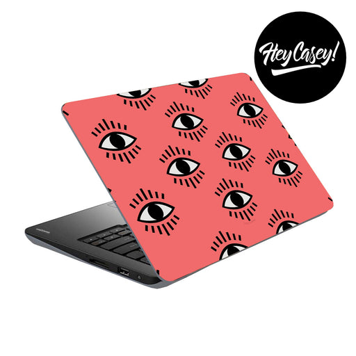 vinyl laptop skin with an eye design