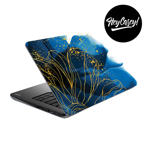 vinyl laptop skin with an ink design