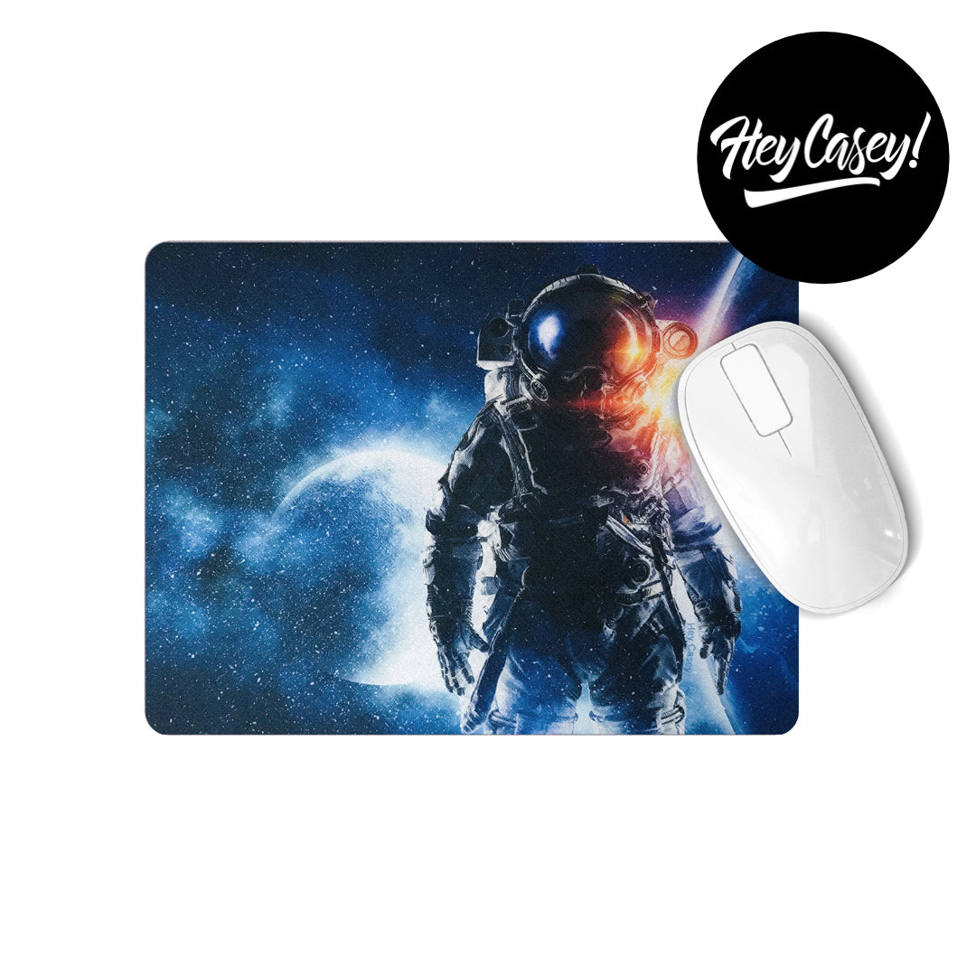 Mousepad with an astronaut in space