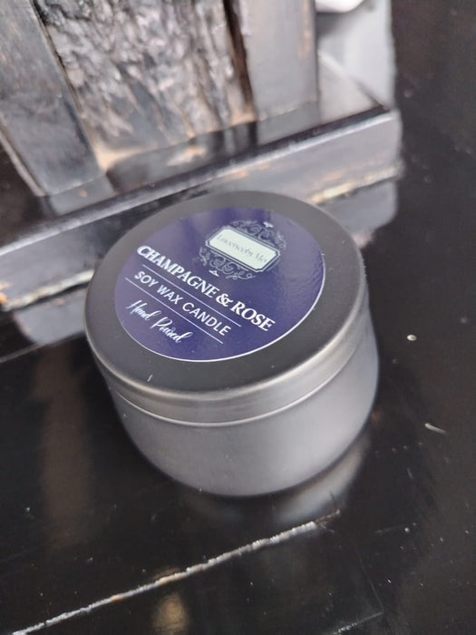 Hand-Poured Soy Candles – Vanilla, Champagne & Rose, Decorative Bubble & World Candles (Artisan Candle Collection)