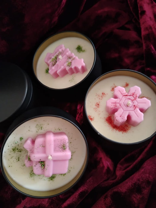 Hand-Poured Soy Candles – Vanilla, Champagne & Rose, Decorative Bubble & World Candles (Artisan Candle Collection)
