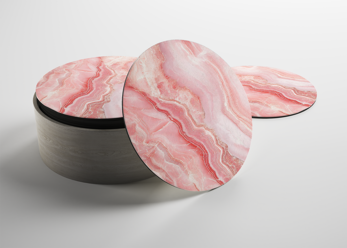 marble design coasters