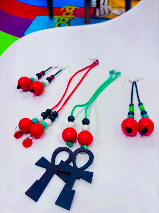 Creative Diva Gift Bundle – Notebook, Handmade Bookmark, Earrings & Affirmation Stickers