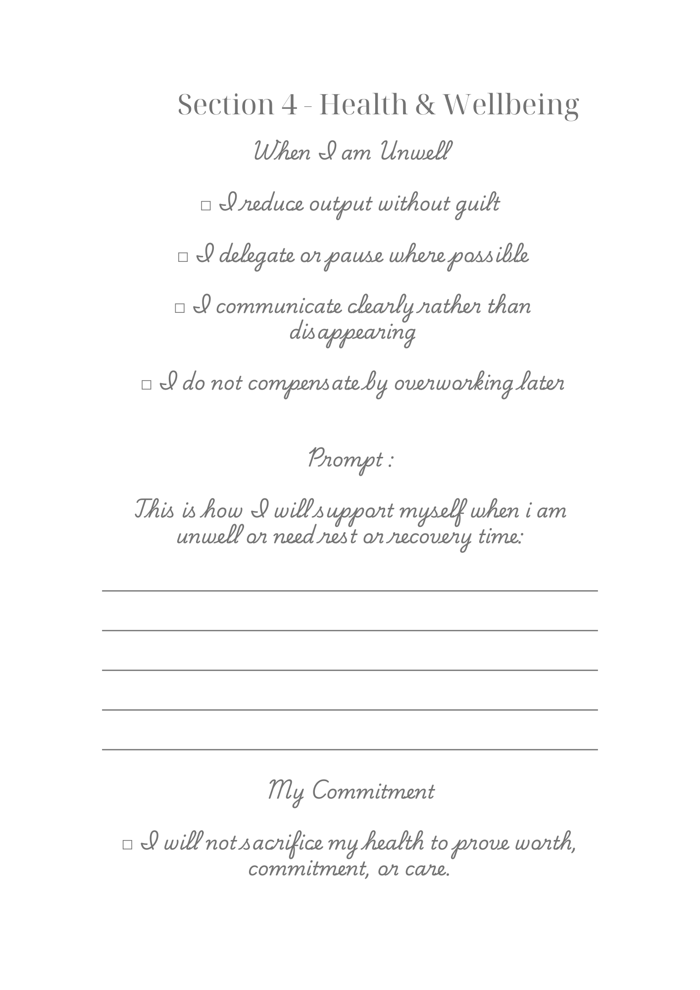 My Life Operating System Workbook I A5 I Digital Download