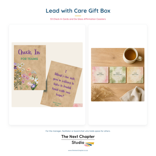 Lead with Care Gift Bundle – Check In Cards & Daily Anchors Coasters