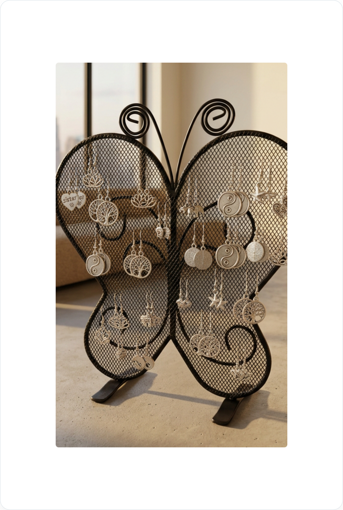 Little Thank You Gift Bundle – Printed or Custom Coasters & Silver Charm Earrings