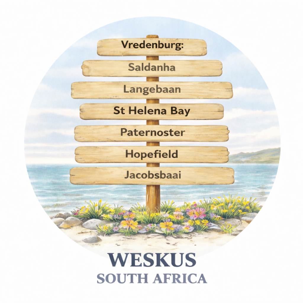 West Coast Collection:  Set of 6 glass Weskus coasters