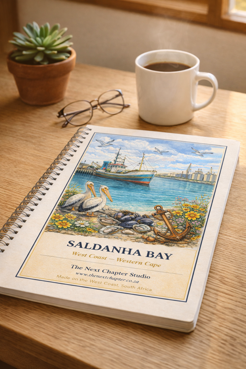 West Coast Cover Blank Journal | Print-Ready Digital Download | A5 I Various Towns