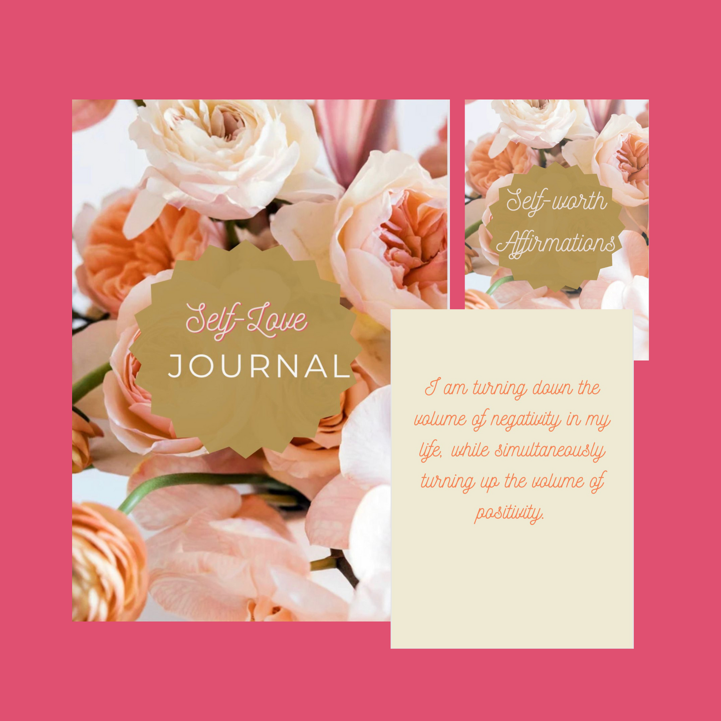 Self Love Journal & Affirmation Card Set