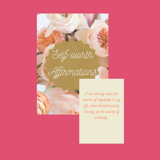 Self Worth Affirmation Cards - Set of 20 Cards