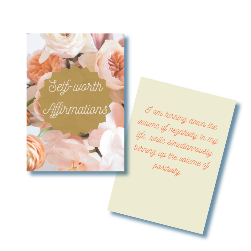 Self Worth Affirmation Cards