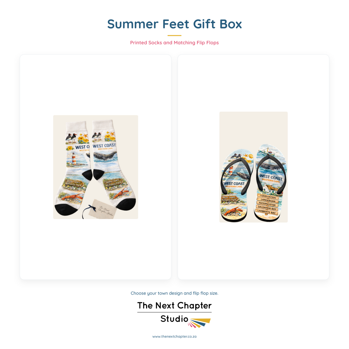 Summer Feet Gift Bundle – West Coast Socks & Flip Flops
