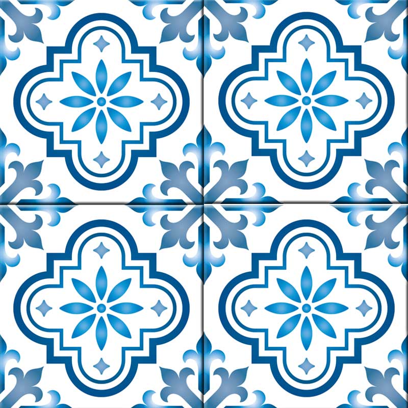 Tilevera Monaco Blue Vinyl Decals