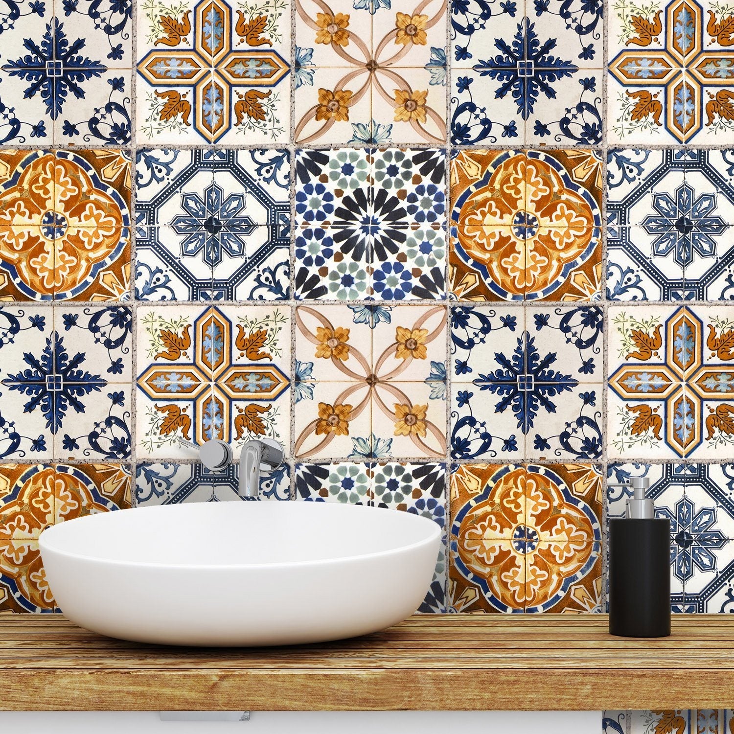 Tilevera stick on vinyl wall tiles