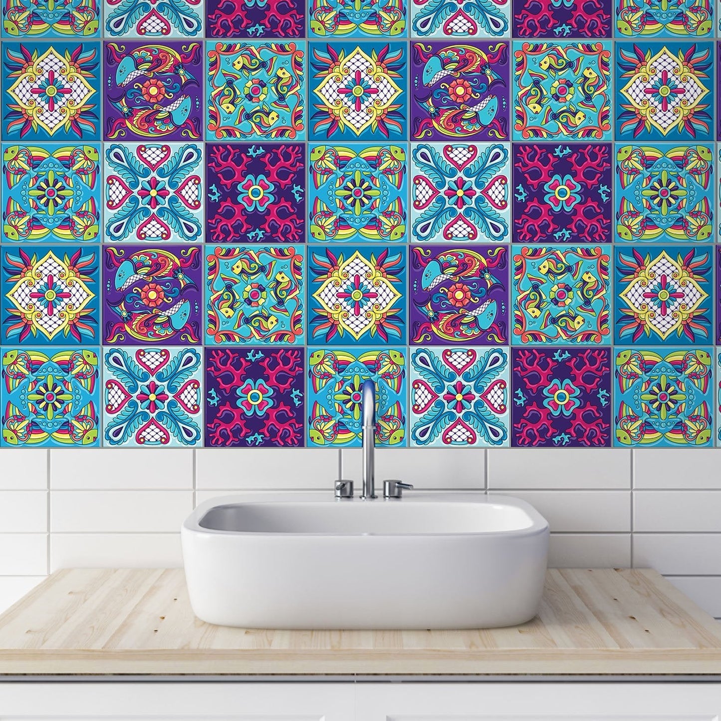 Tilevera stick on vinyl wall tiles